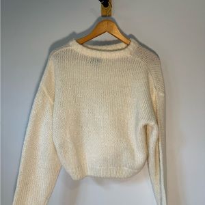 Divided Cream XS Knitted Croptop